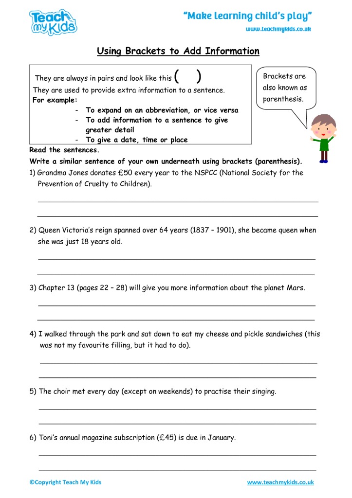 Punctuation Marks Enchantedlearningcom Year 2 Grammar Worksheets Pdf Kidsworksheetfun